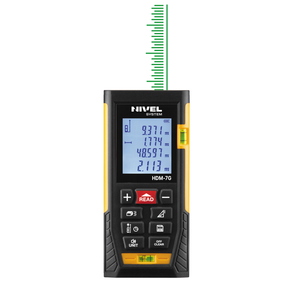 Rangefinder with a green beam Nivel System HDM-7G | Great Price | Online Store - Norwit.pl