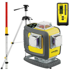 Construction Laser Nivel System CL4D-G - KIT Tripod SJJ-M1 EX Sensor RD800 + Staff LS-24