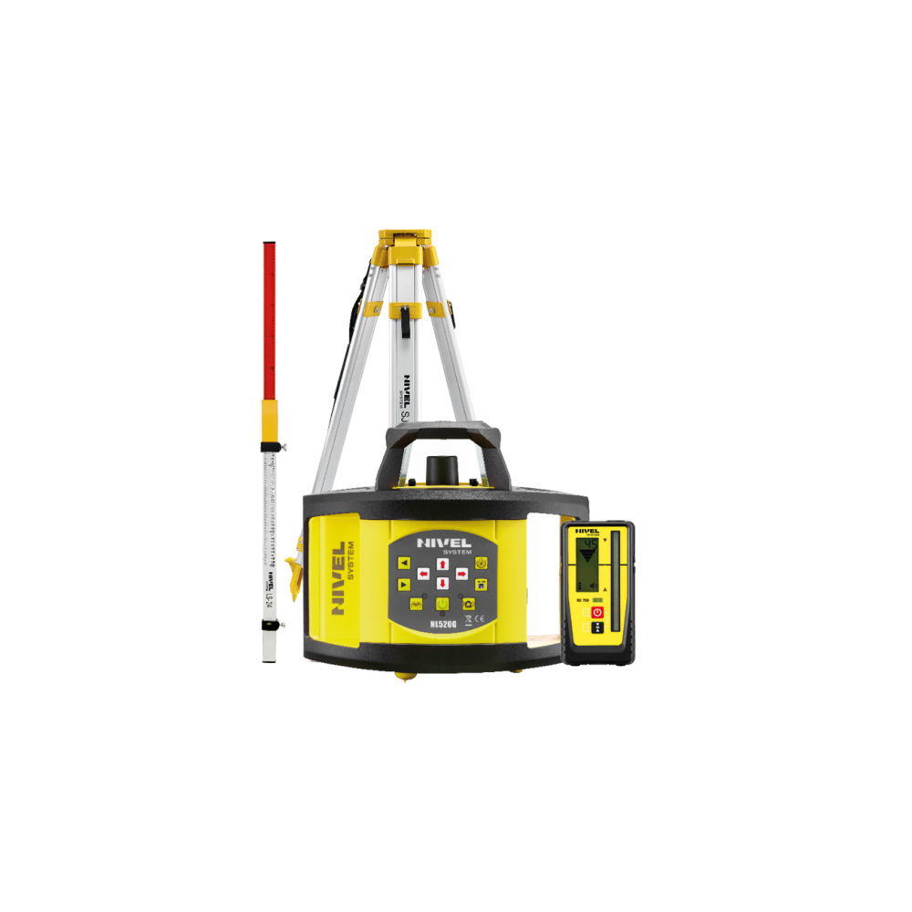 Laser Level Nivel System NL520G DIGITAL - KIT Staff LS-24 Tripod SJJ1