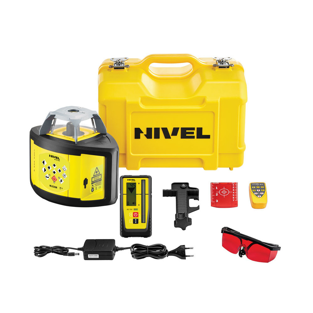 Nivel System NL520R DIGITAL Red Rotary Self-Leveling Laser Level