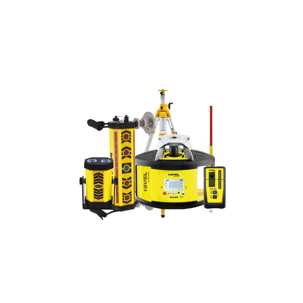 Laser Level Nivel System NL540R DIGITAL - KIT Staff LS-24 Tripod SJJ32 System MC-1D Magnets