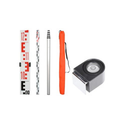 Telescopic leveling staff 4 m universal TN 14 - set E03 | Great Price | Online Store - Norwit.pl