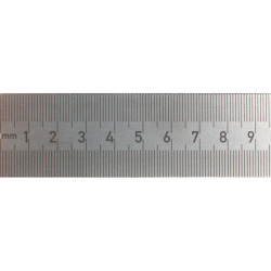 Semi-rigid steel ruler BMI 1500 mm stainless steel | Great Price | Online Store - Norwit.pl