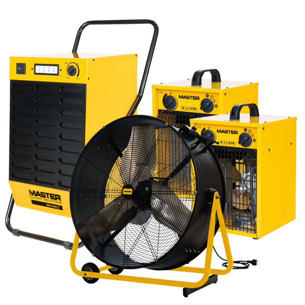 Dehumidification after flooding - Master EXPERT kit | Great Price | Online Store - Norwit.pl