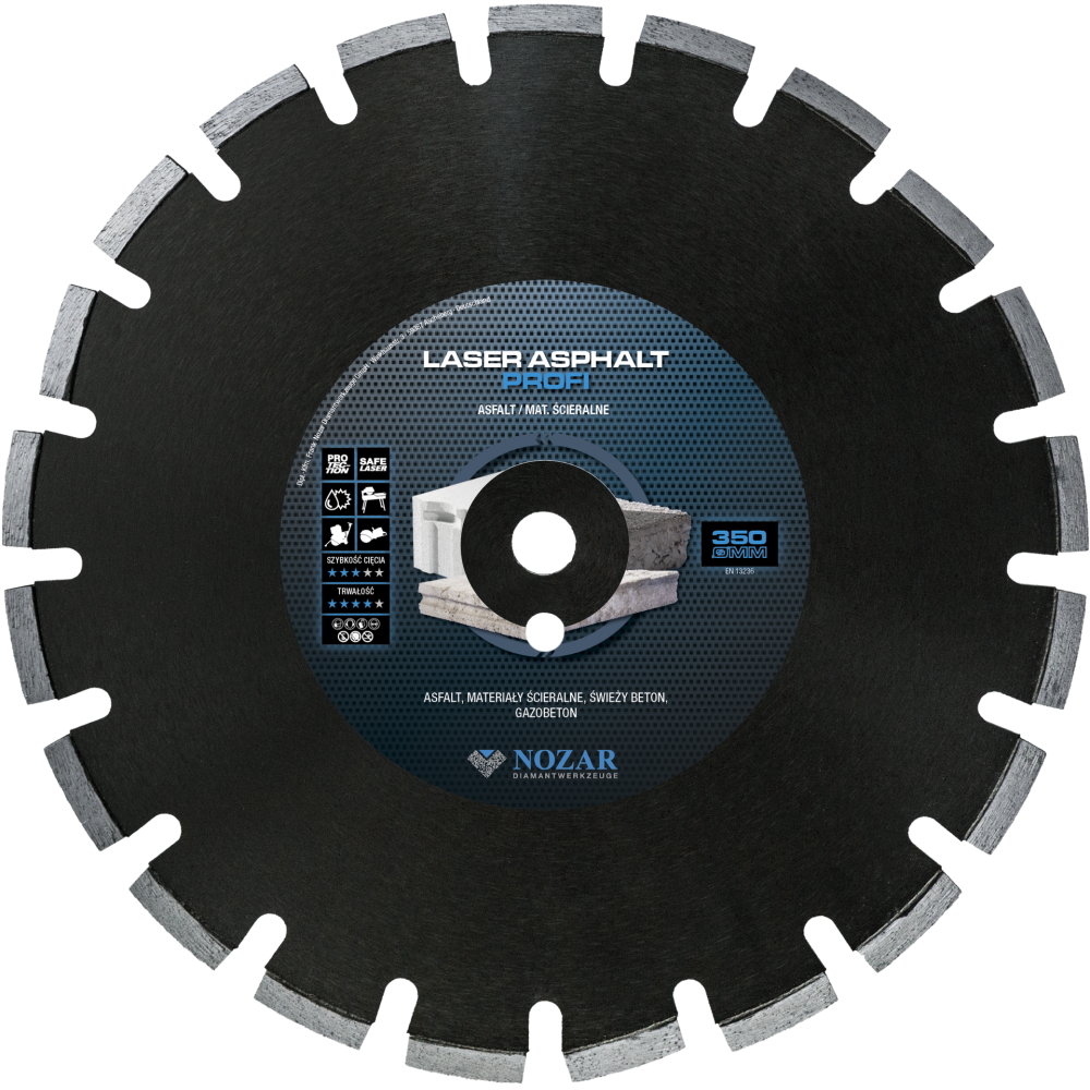 Nozar Laser Asphalt Profi 350x25.4 mm diamond blade | Great Price | Online Store - Norwit.pl