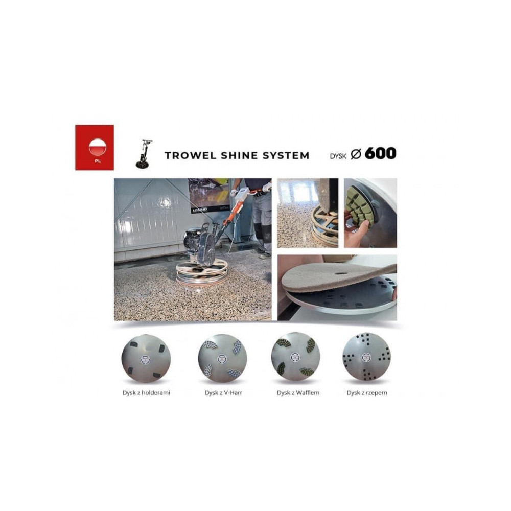 TROWEL SHINE COMBO SET 1X FOR TROWEL 600 MM | Great Price | Online Store - Norwit.pl