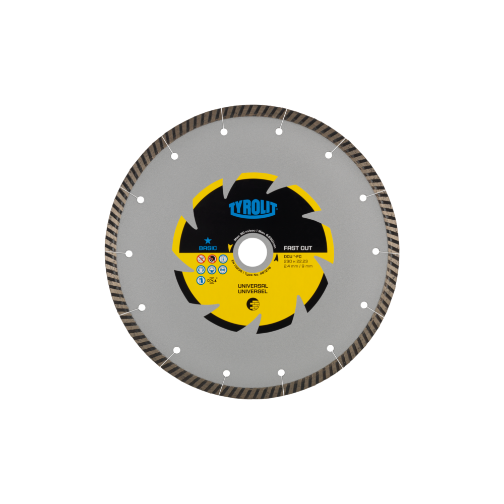 TYROLIT BASIC DCU-FC 350 X 3 MM, 22.23 MM diamond blade | Great Price | Online Store - Norwit.pl