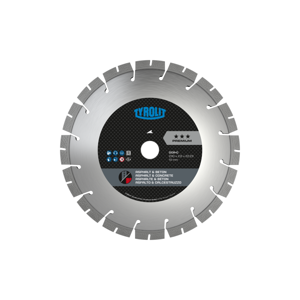 TYROLIT PREMIUM DCA C 300 X 2.6 MM (22.23 MM) diamond disc | Great Price | Online Store - Norwit.pl