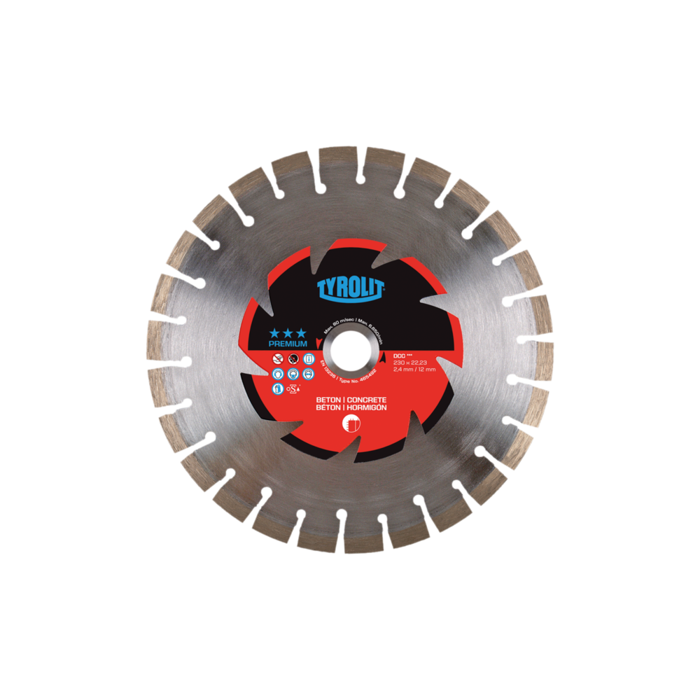 Tarcza diamentowa TYROLIT PREMIUM DCC 300 X 2,6 MM, 25,4 MM | Dobra Cena | Sklep Online - Norwit.pl