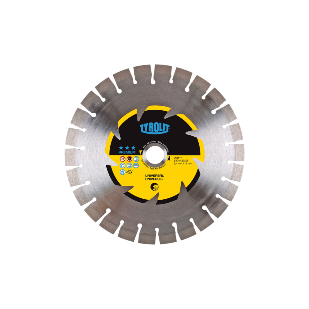 TYROLIT PREMIUM DCU 300 X 2.6 MM diamond disc. 22.23 MM | Great Price | Online Store - Norwit.pl