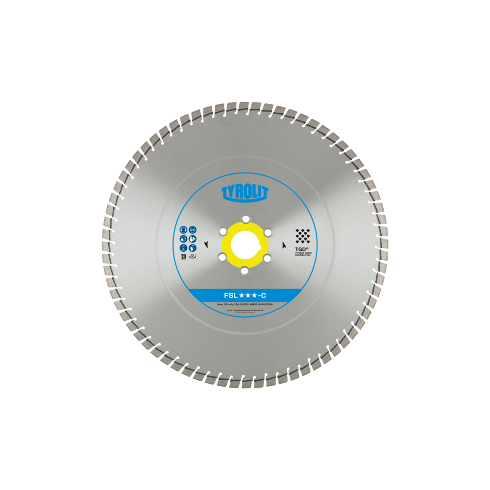 TYROLIT PREMIUM FSL-C 600 X 3.9 MM 7M23 diamond disc | Great Price | Online Store - Norwit.pl