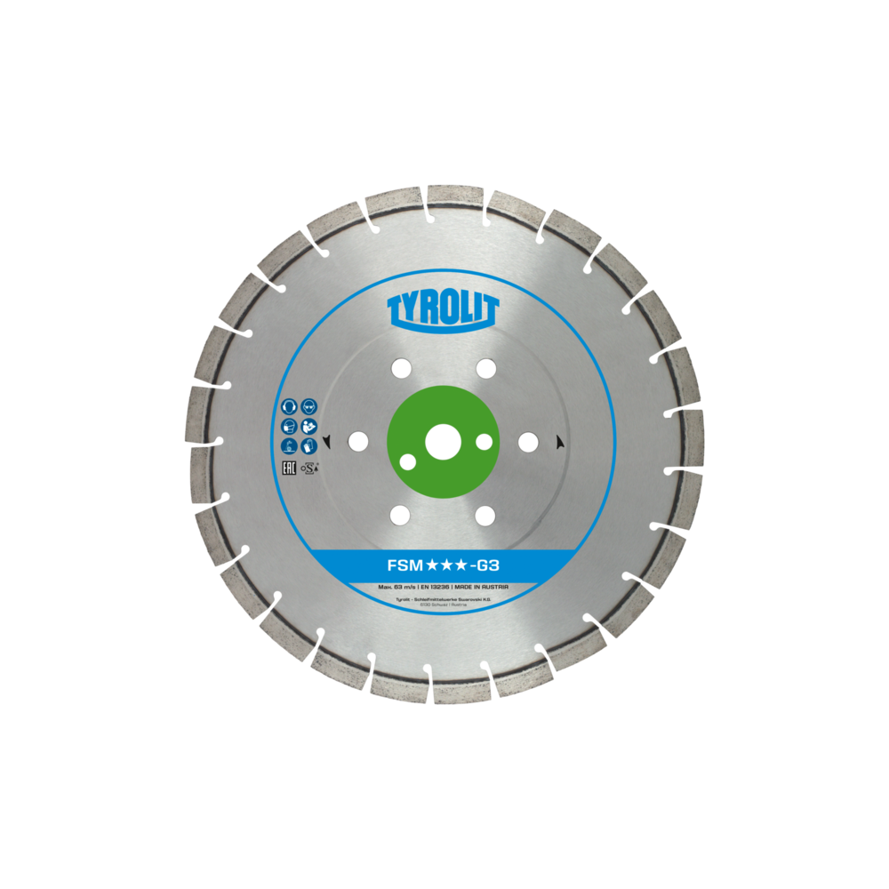 TYROLIT PREMIUM FSM-G5 450 X 3.6 MM, 35/25.4 MM diamond disc | Great Price | Online Store - Norwit.pl