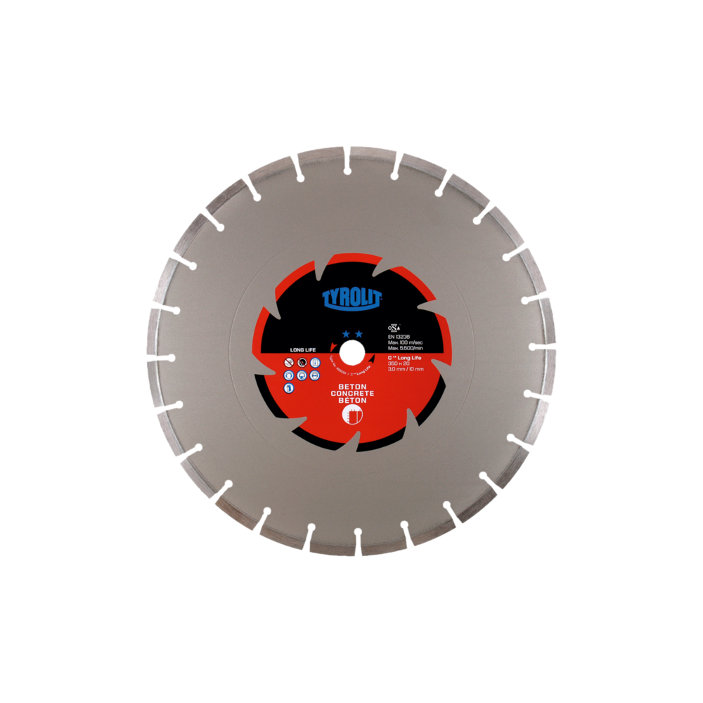 Tarcza diamentowa TYROLIT STANDARD DCC-LL 350 X 3 MM X 22,23 MM | Dobra Cena | Sklep Online - Norwit.pl