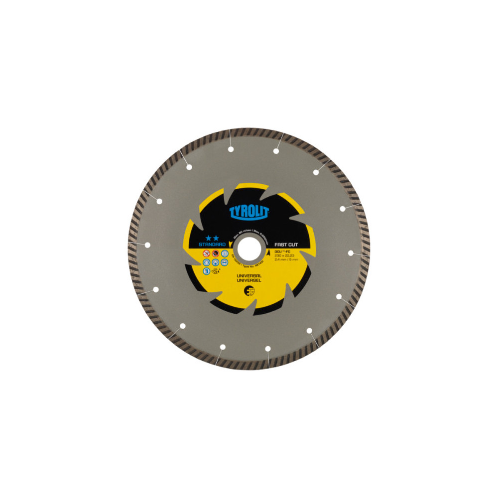 TYROLIT STANDARD DCU-FC 230 X 2,4 MM diamond disc | Great Price | Online Store - Norwit.pl