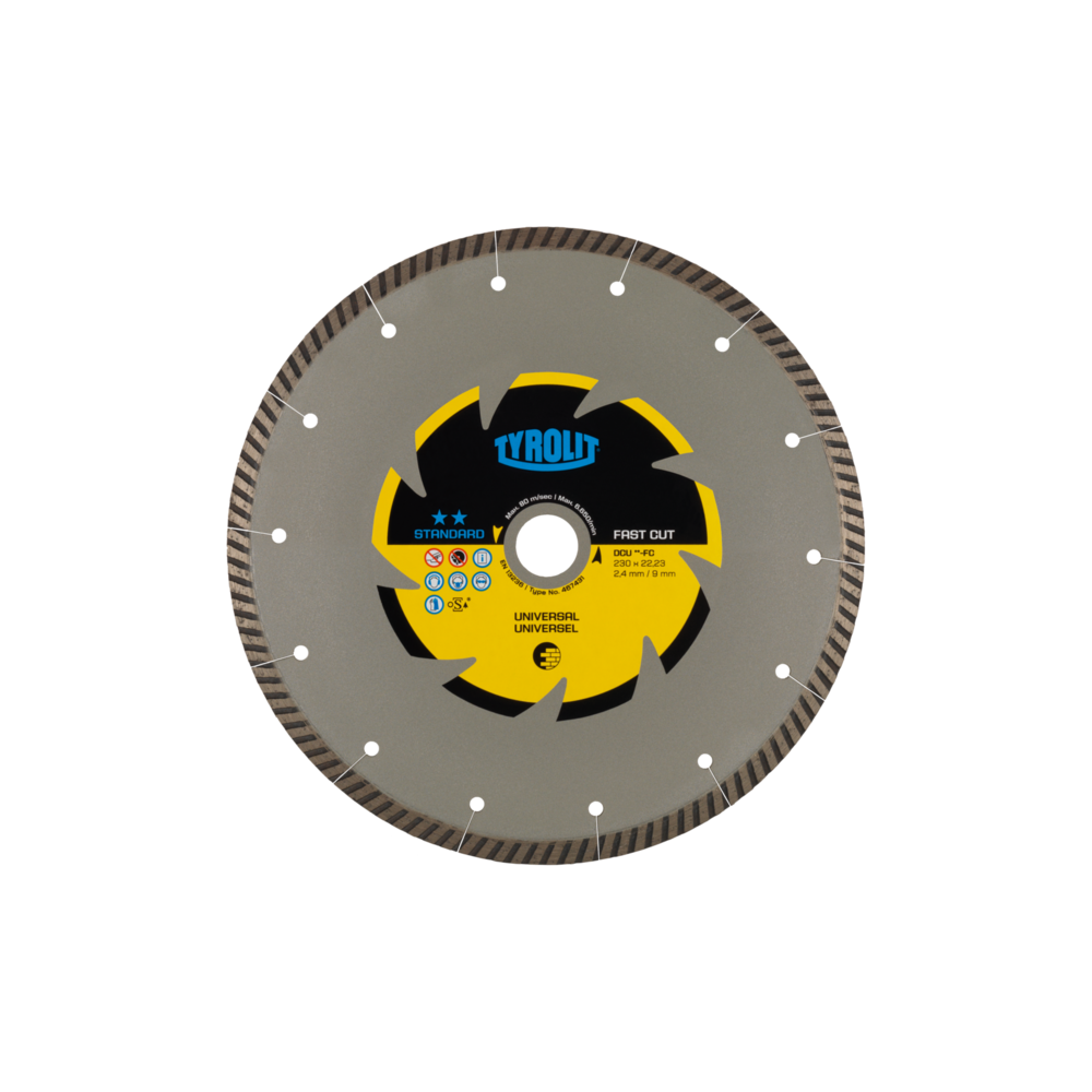 TYROLIT STANDARD DCU-FC 300 X 3 MM X 22.23 MM diamond disc | Great Price | Online Store - Norwit.pl