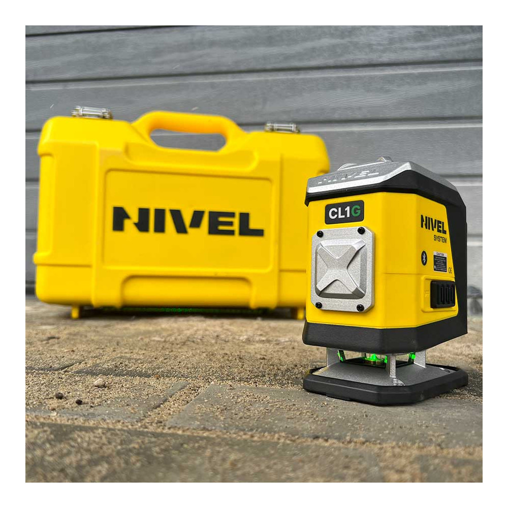 ZESTAW Laser krzyżowy Nivel System CL1G zielony + statyw SJJ-M1 EX + tyczka LS24 + odbiornik CLS4 | Dobra Cena | Sklep Online - Norwit.pl