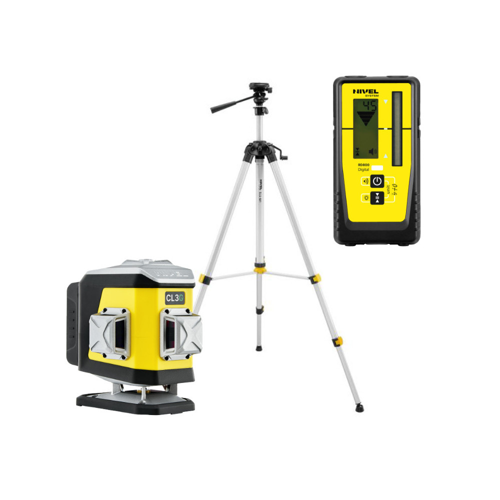 KIT Nivel System CL3G green cross line laser + SJJM1EX tripod + RD800 sensor | Great Price | Online Store - Norwit.pl