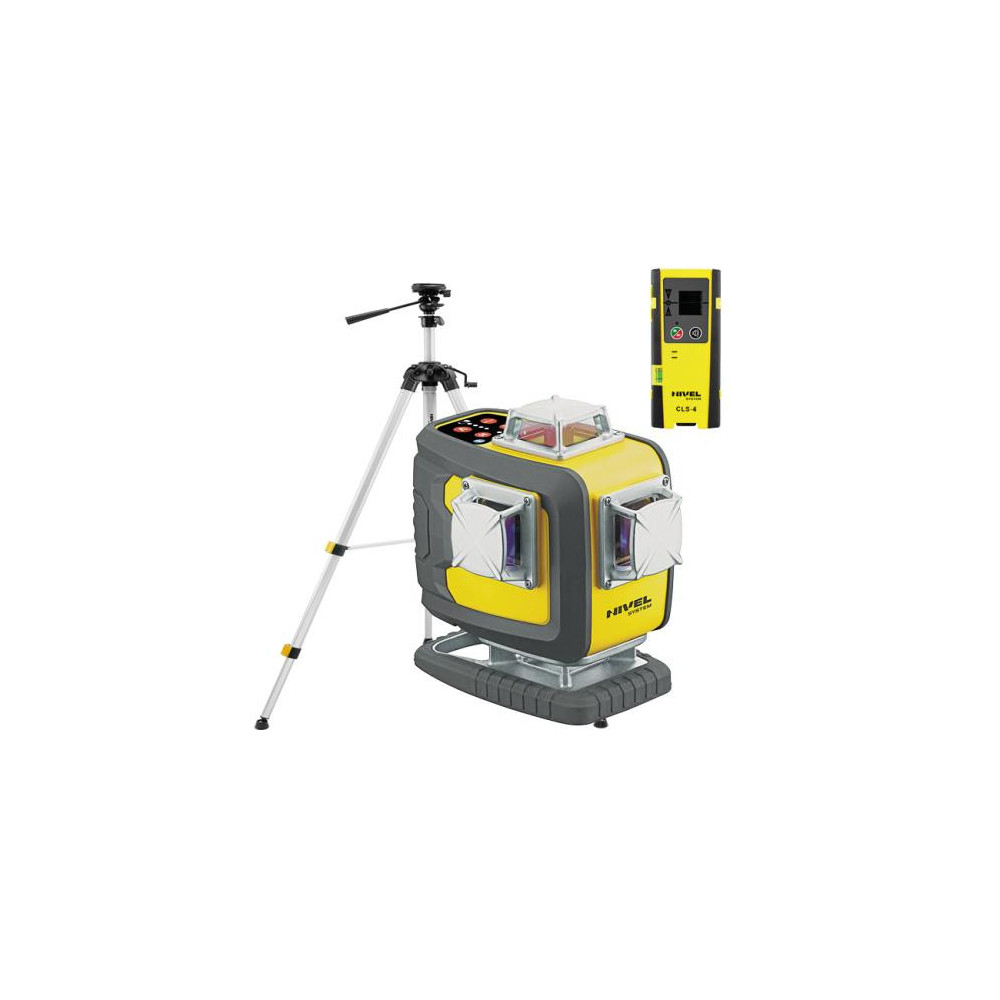 ZESTAW Laser krzyżowy Nivel System CL4D-R czerwony + statyw SJJM1EX + odbiornik CLS4