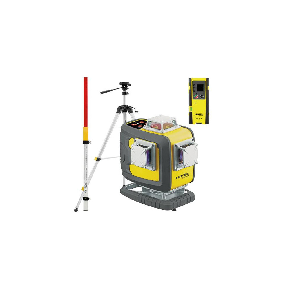 ZESTAW Laser krzyżowy Nivel System CL4D-R czerwony + statyw SJJM1EX + odbiornik CLS4 + łata LS24