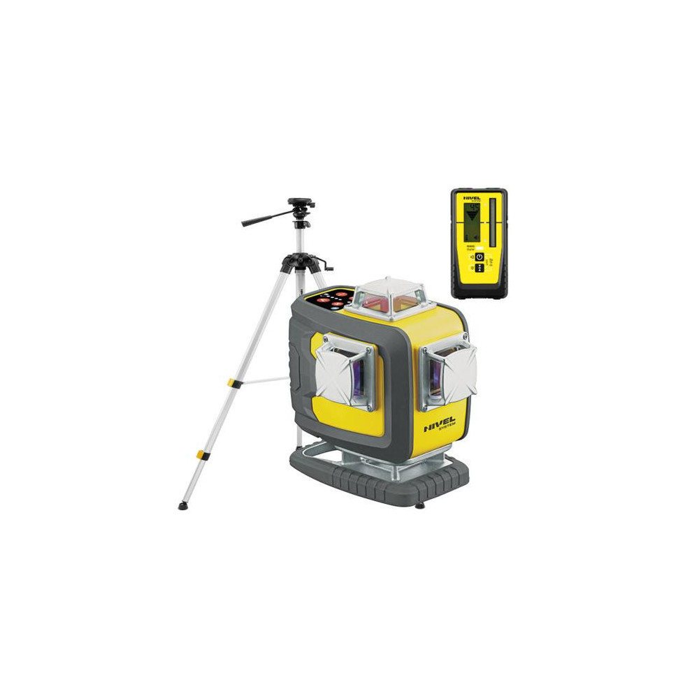ZESTAW Laser krzyżowy Nivel System CL4D-R czerwony + statyw SJJM1EX + odbiornik RD800