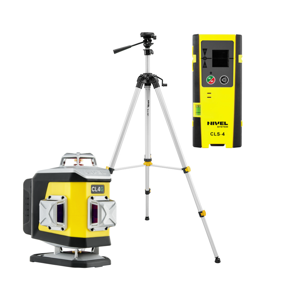 ZESTAW Laser krzyżowy Nivel System CL4G zielony + statyw SJJM1EX + czujnik CLS4 | Dobra Cena | Sklep Online - Norwit.pl
