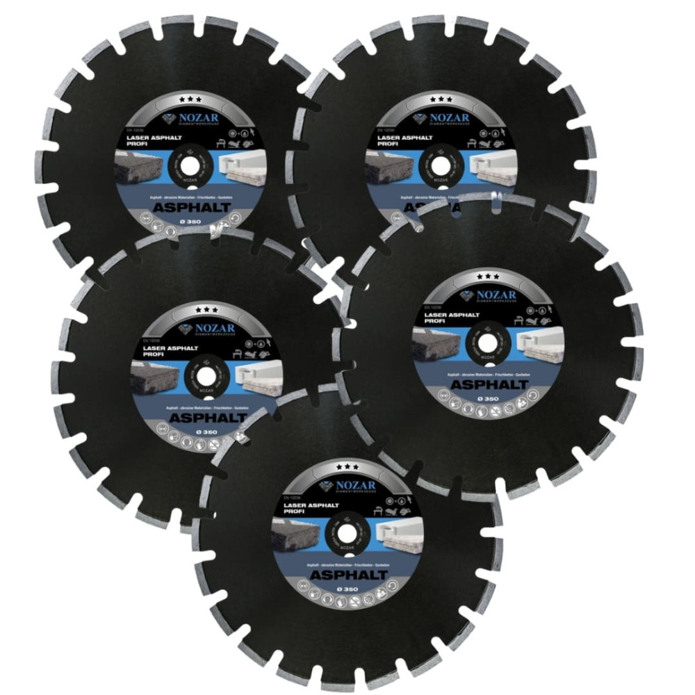 Set of diamond discs NOZAR LAM PROFI 350mm pcs.5 | Great Price | Online Store - Norwit.pl