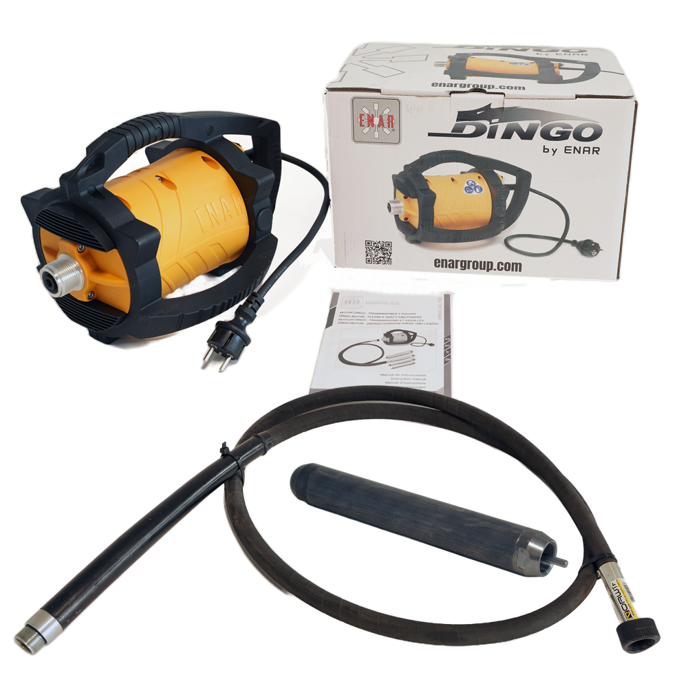 CONCRETE VIBRATOR KIT Enar DINGO 230V with roller and rollers | Great Price | Online Store - Norwit.pl