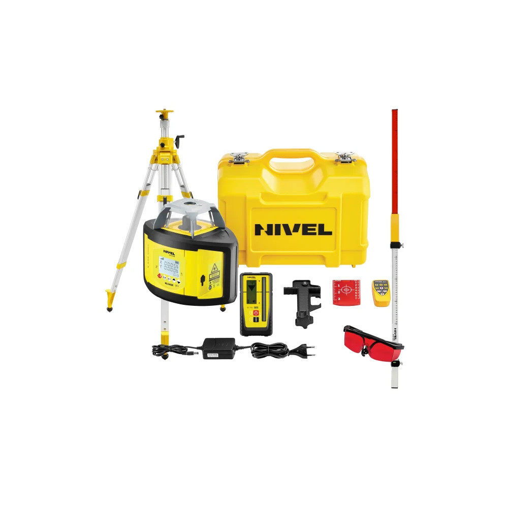 Laser leveler Nivel System NL540 DIGITAL - KIT Staff LS-24 tripod SJJ32