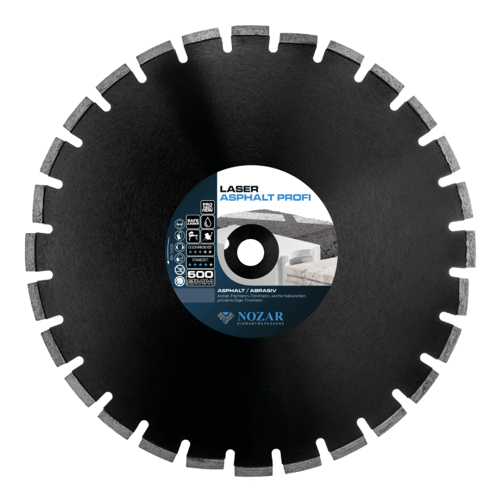 Tarcza diamentowa Nozar Laser Asphalt Profi 500 mm | NORWIT.PL