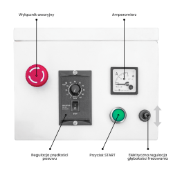 Frezarka do ogrzewania podłogowego Toolsa TAGESP400V 4 kW 400 V | NORWIT.PL