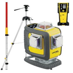 Construction Laser Nivel System CL4D-B - KIT Tripod SJJ-M1 EX Sensor CLS-4 Staff LS-24