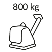 Zagęszczarki gruntu 800 kg