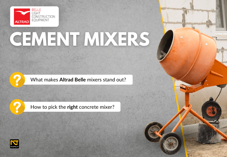 Which Cement Mixer Is Best for Construction Sites? A Guide to Altrad Belle Mixers!