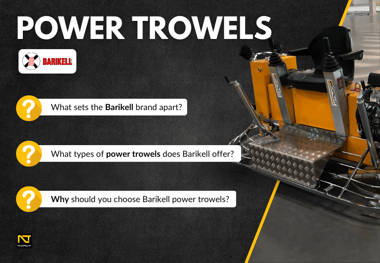 Barikell Power Trowels – Overview of Walk-Behind and Ride-On Models Available at NORWIT.PL