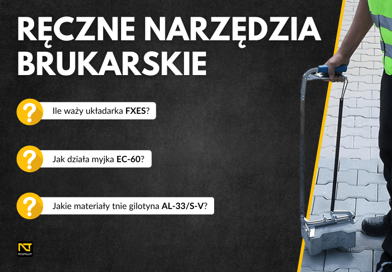 Ręczne narzędzia brukarskie – wybierz sprzęt dla profesjonalistów z NORWIT.PL