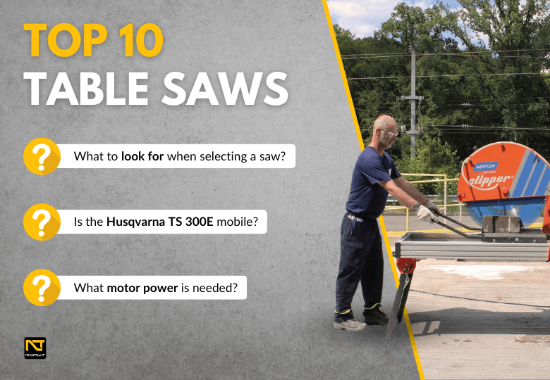Top 10 Table Saws Ranking 2024 – Best Models for Concrete, Blocks and Bricks